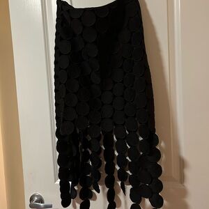 Laser Cut Multi Circle Double Layered Skirt